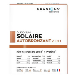 Granions Oligo'Sun Solaire autobronzant 2 en 1 - 1 mois 30 gélules