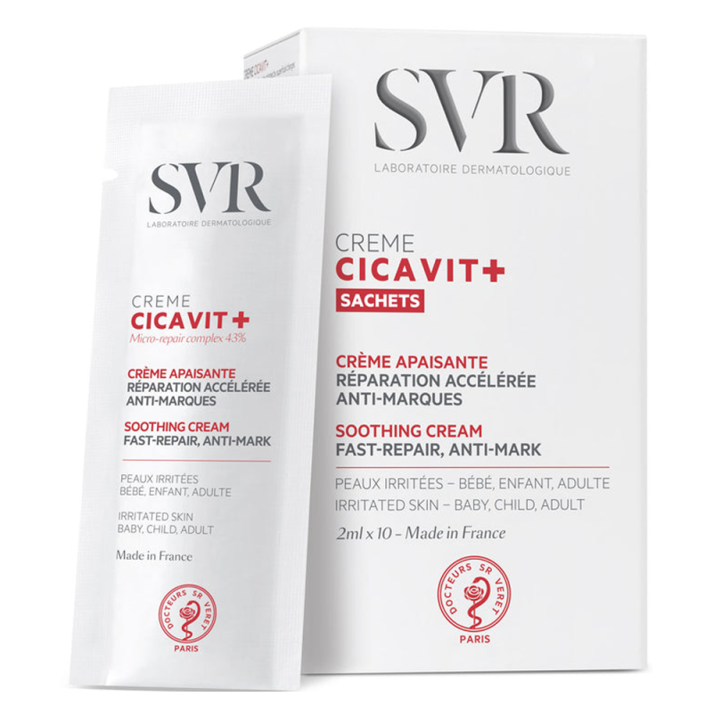SVR Cicavit+ Crème apaisante réparation accélérée 2ml x 10 sachets