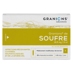 Granions de Soufre 19,5mg/2ml 30 ampoules