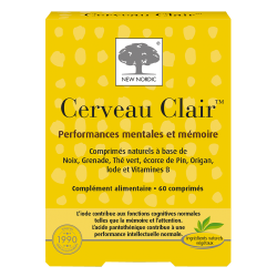 New Nordic cerveau clair 60 comprimés