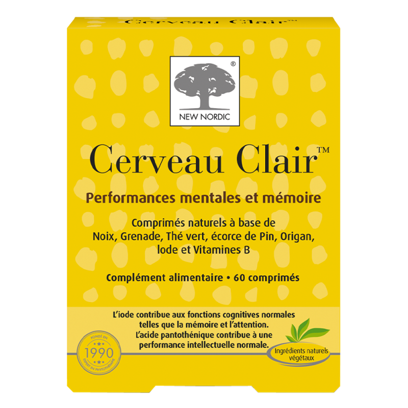 New Nordic cerveau clair 60 comprimés