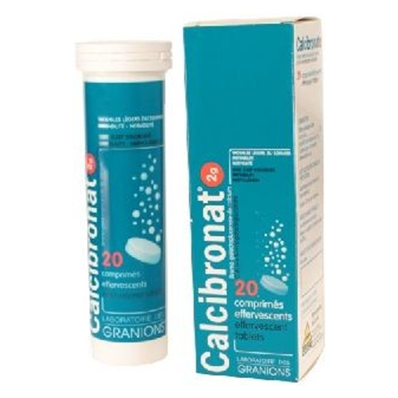 Granions Calcibronat 2g 20 comprimés effervescents