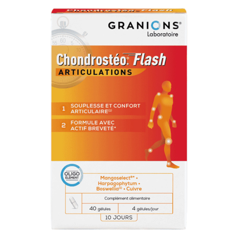 Granions Chondrostéo+ Flash Articulations 40 gélules