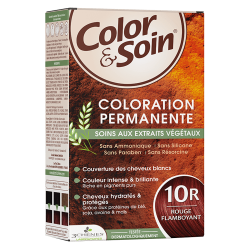 Les 3 Chênes color & soin coloration rouge flamboyant 10R 135ml