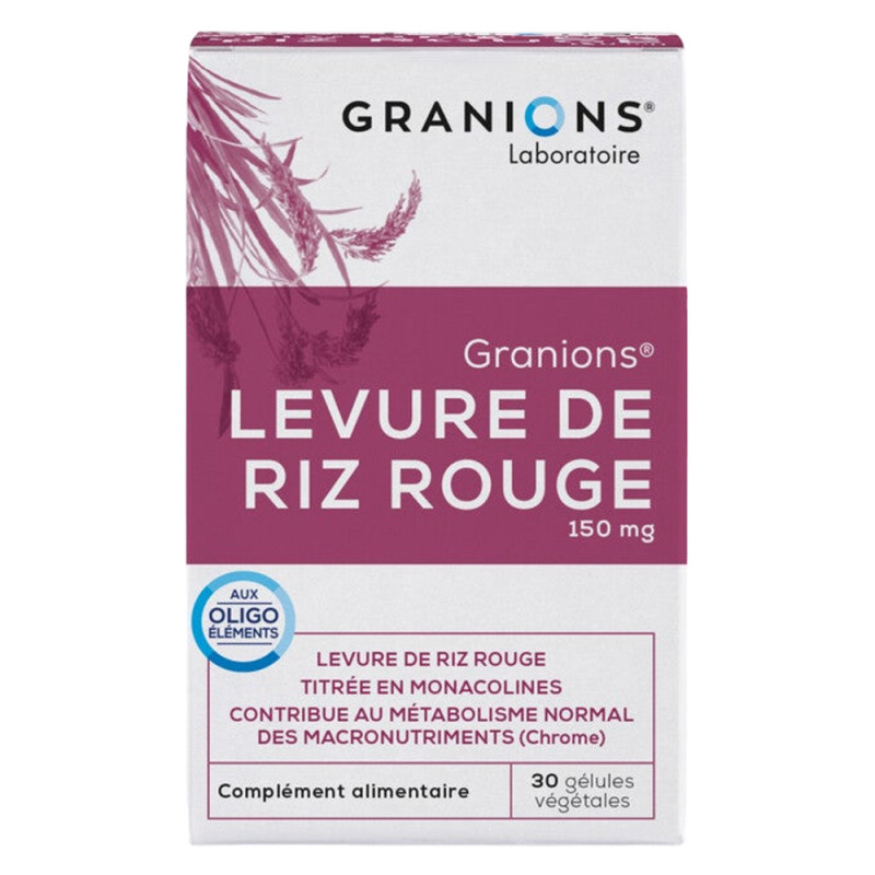 Granions Levure de Riz Rouge 150 mg - 30 gélules