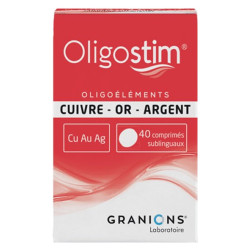 Granions Oligostiom Cuivre Or Argent 40 comprimés