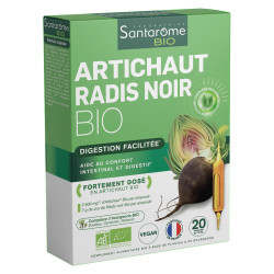 Santarome Artichaut Radis noir bio 20 ampoules