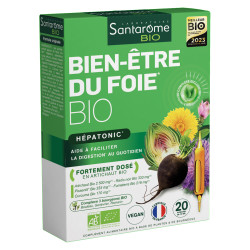 Santarome Bio Bien-être du foie bio 20 ampoules