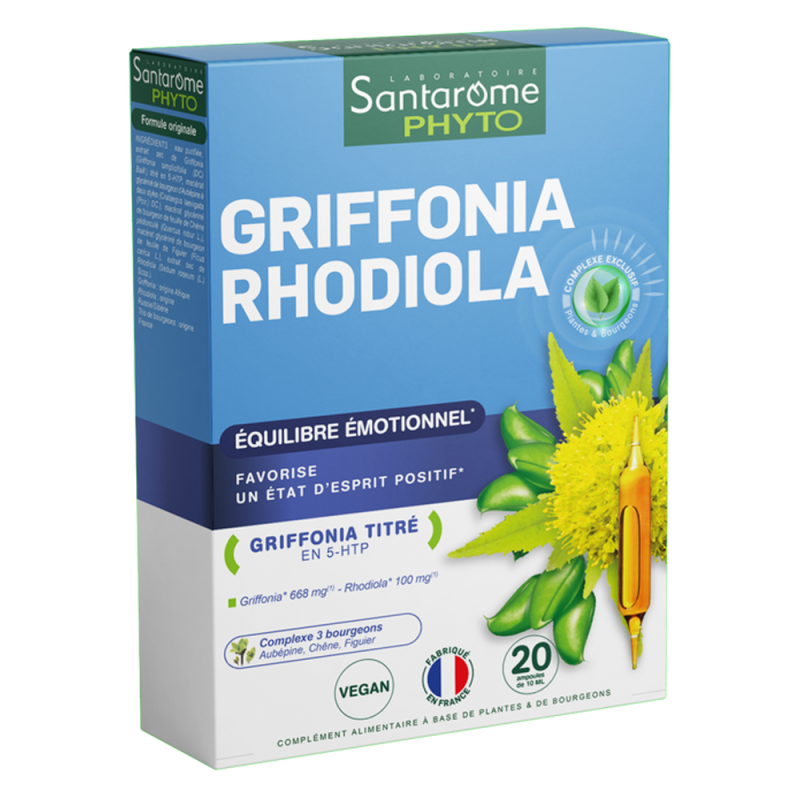 Santarome Griffonia Rhodiola 20 ampoules