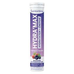 Santarome Hydra'Max Framboise Myrtille 20 pastilles effervescentes