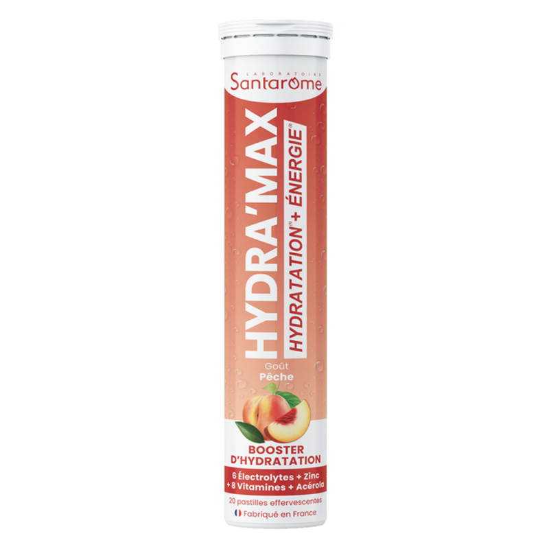 Santarome Hydra'Max Pêche 20 pastilles effervescentes
