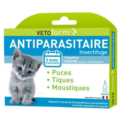Vetoform Antiparasitaire chaton 3 pipettes