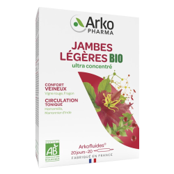 Arkopharma Arkofluides Bio Jambes légères 30 ampoules