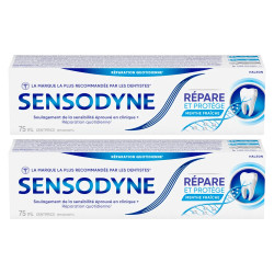 Sensodyne Dentifrice Répare et protège menthe fraîche 2 x 75ml