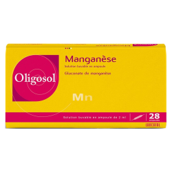 Oligosol Manganèse 28 ampoules 56ml