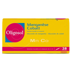 Oligosol Manganèse Cobalt 28 ampoules 56ml