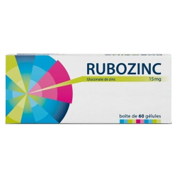 Rubozinc 15 mg 60 gélules