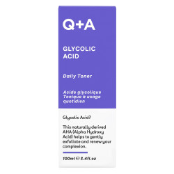 Q+A Glycolic Acid Lotion tonique quotidien 100ml