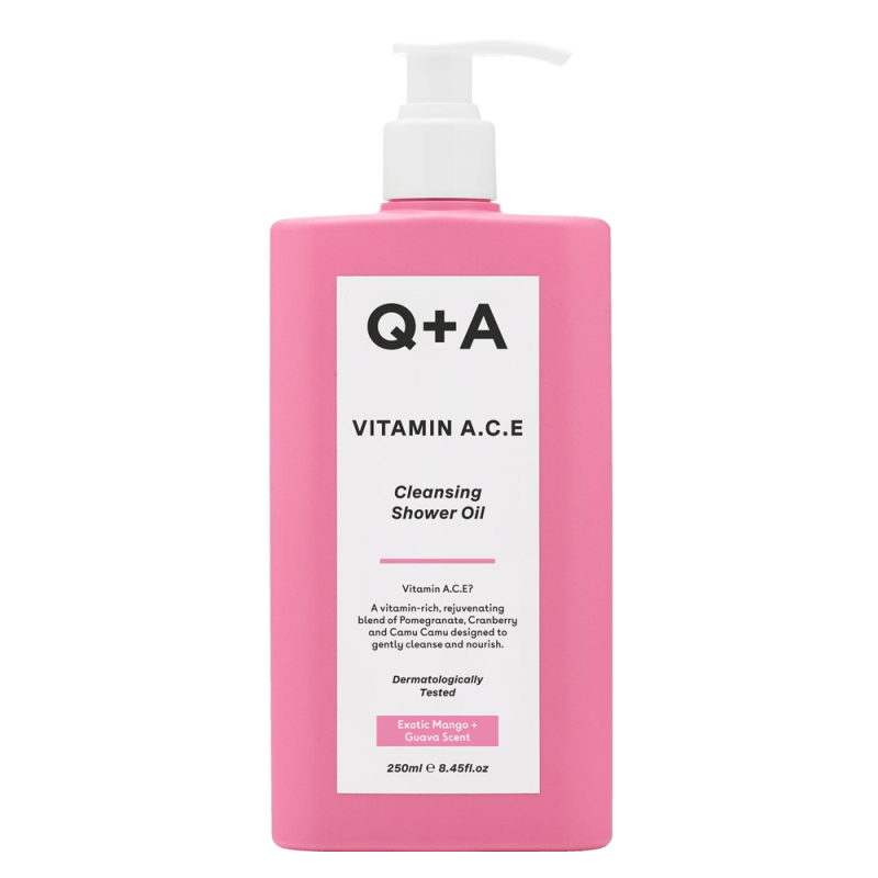 Q+A Vitamin A.C.E Huile de douche nettoyante 250ml
