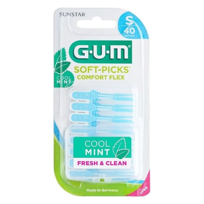 GUM Soft-Picks Comfort Flex mentholé Small 40 unités