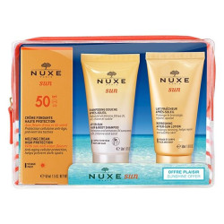 Nuxe Sun Trousse Crème SPF50 + Lait Fraîcheur + Shampooing après-soleil