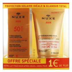 Nuxe Sun Crème fondante SPF50 - 50ml + Lait fraîcheur après-soleil 100ml