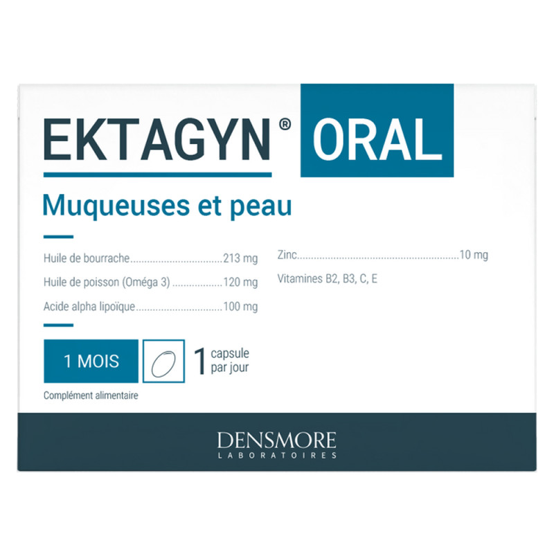 Densmore Ektagyn Oral Muqueuses et peau 30 capsules