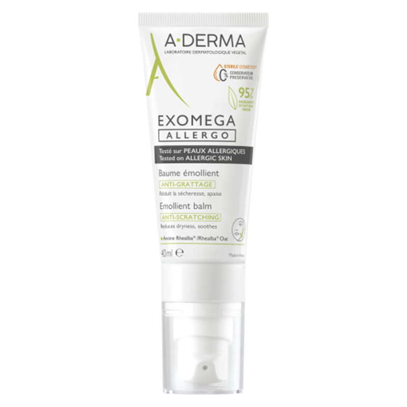 A-Derma Exomega Allergo Baume émollient anti-grattage 40ml