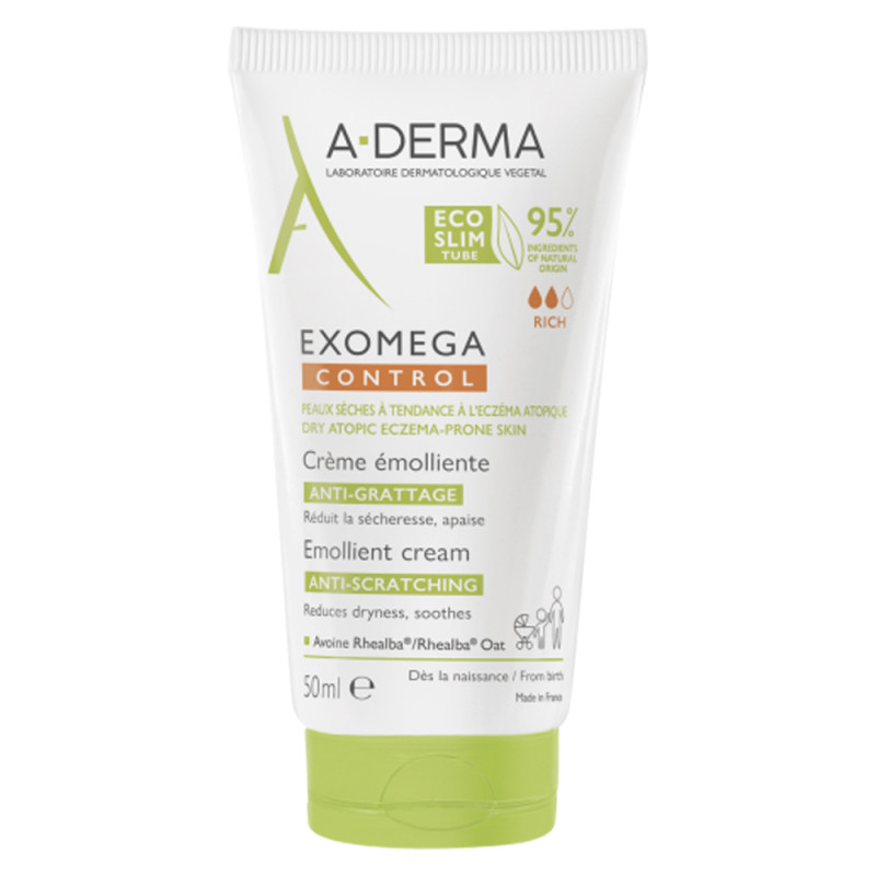 A-Derma Exomega Control Crème émolliente anti-grattage 50ml