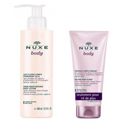 Nuxe Body Lait hydratant 400ml + Gommage fondant 200ml