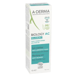 A-Derma Biology AC Global Soin matifiant anti-imperfections bio 40ml
