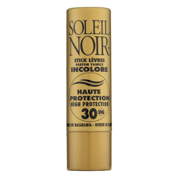 Soleil Noir Stick lèvres incolore SPF30 parfum vanille 4gr