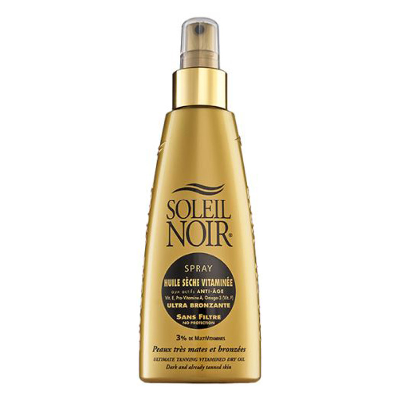 Soleil Noir Spray huile sèche vitaminée ultra bronzante sans filtre 150ml