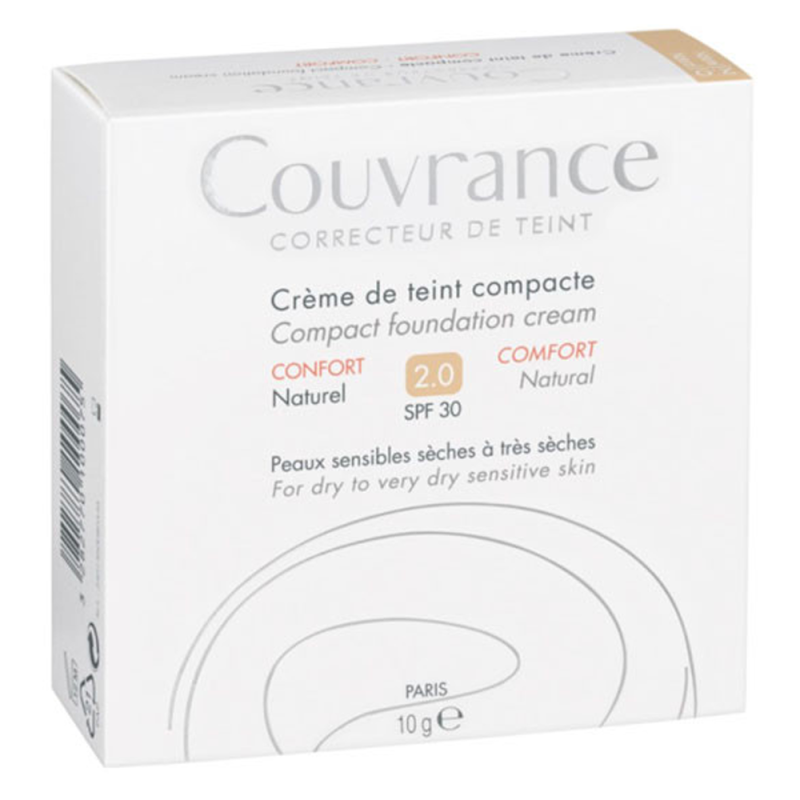 Avène Couvrance Crème de teint compacte confort naturel 2.0 SPF30 - 10gr