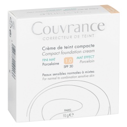 Avène Couvrance Crème de teint compacte fini mat 1.0 porcelaine 10gr