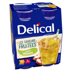 Delical Boisson les saveurs fruitées goût pomme 4 x 200ml