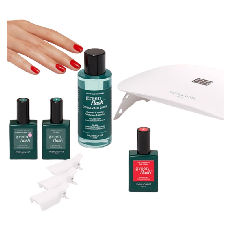 Manucurist Kit Hortencia & Poppy Red Green Flash