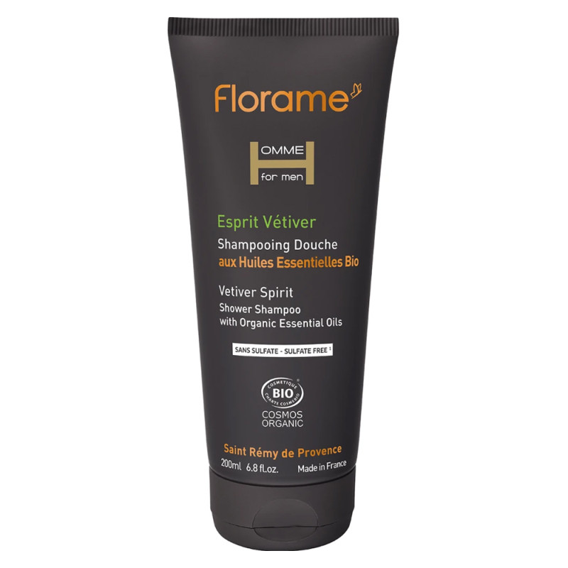 Florame Homme Esprit Vétiver Shampooing douche 200ml