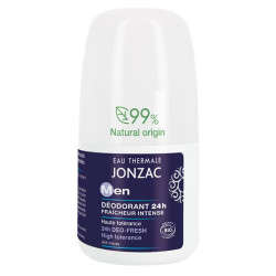 Jonzac Men Déodorant fraicheur intense haute tolérance 24h bio 50ml