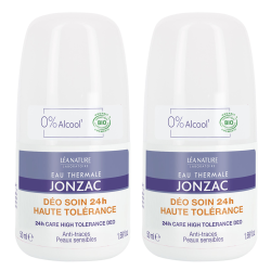 Jonzac Déo Soin 24h haute tolérance bio lot de 2x50ml