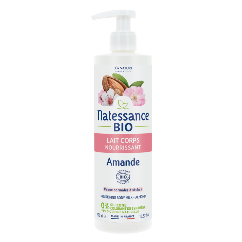 Natessance Lait corps nourrissant amande bio 400ml