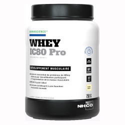 Nhco Whey IC80 Pro vanille développement musculaire 750gr