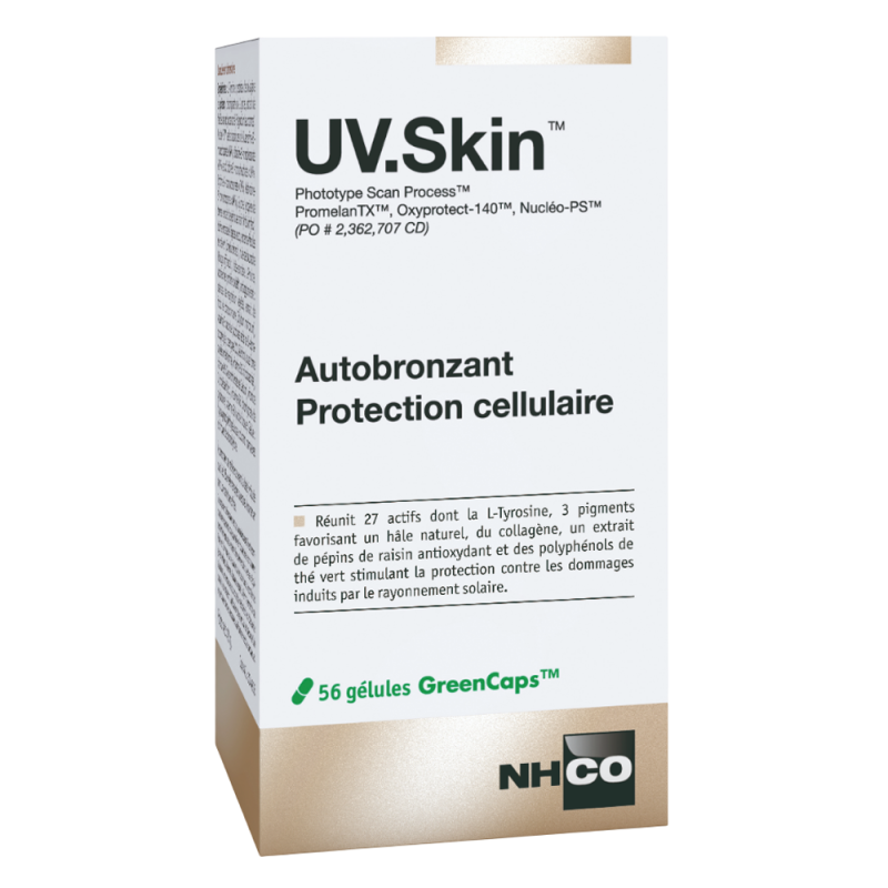 Nhco UV Skin Solaire Autobronzant protection cellulaire 70 gélules