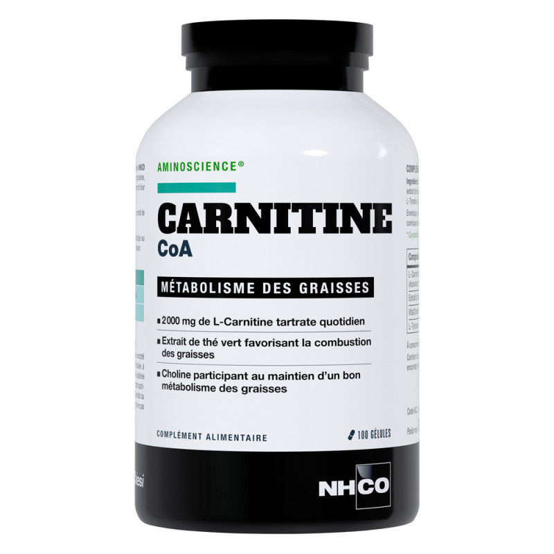 Nhco Carnitine CoA métabolisme des graisses 100 gélules
