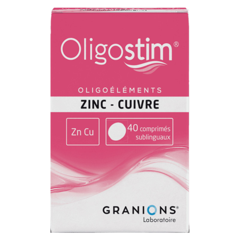 Granions Oligostim Zinc Cuivre 40 comprimés