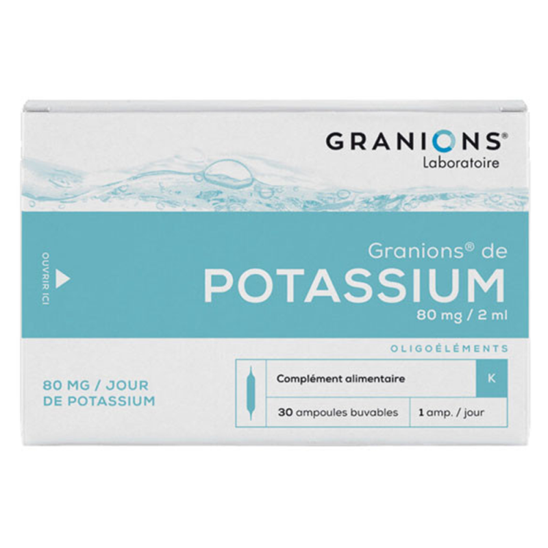 Granions de Potassium 30 ampoules buvable 60ml