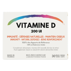 Bio-Recherche Vitamine D 200UI 30 gélules