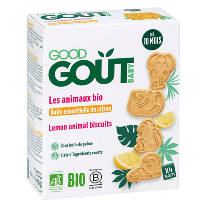 Good Goût Les animaux bio au citron 80gr