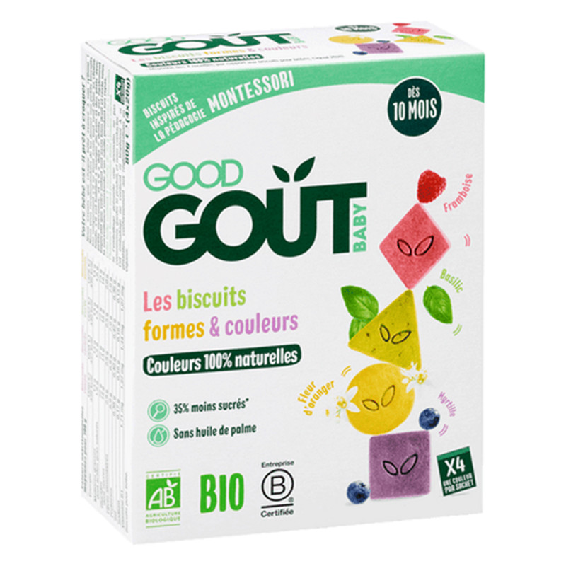 Good Goût Les Biscuits formes et couleurs bio 80gr