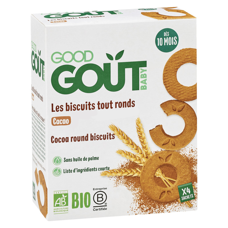 Good Goût Les Biscuits tout ronds cacao bio 80gr